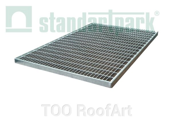 Решетка грязезащитная стальная 390*590 (ребро 30х2) от компании ТОО RoofArt - фото 1