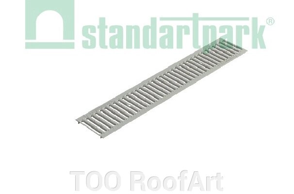 Решетка водоприемная Basic DN150 кл. А15 оцинкованная сталь щелевая штампованная от компании ТОО RoofArt - фото 1