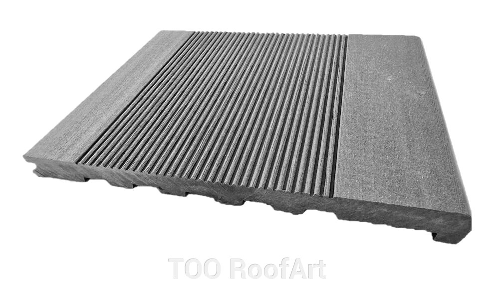 Ступени ДПК  322*22 (30) мм полнотелая (варяжский композит) от компании ТОО RoofArt - фото 1