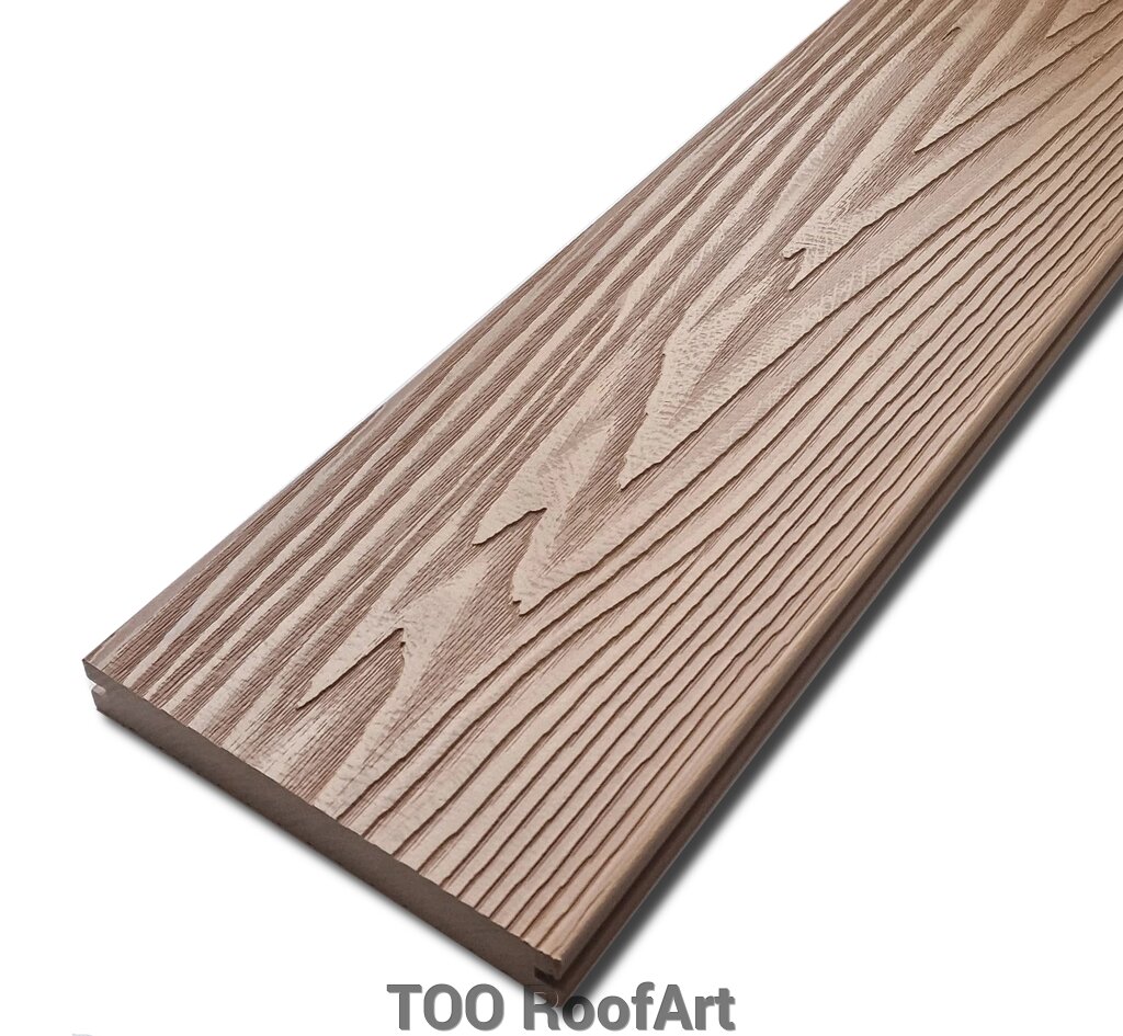 Террасная доска Polydeck 150*21 полнотелая орех от компании ТОО RoofArt - фото 1