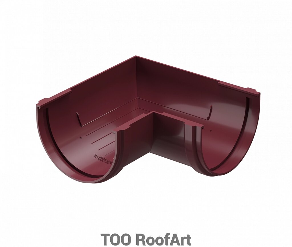 Угловой элемент 90° универсальный STANDARD (угол желоба) от компании ТОО RoofArt - фото 1