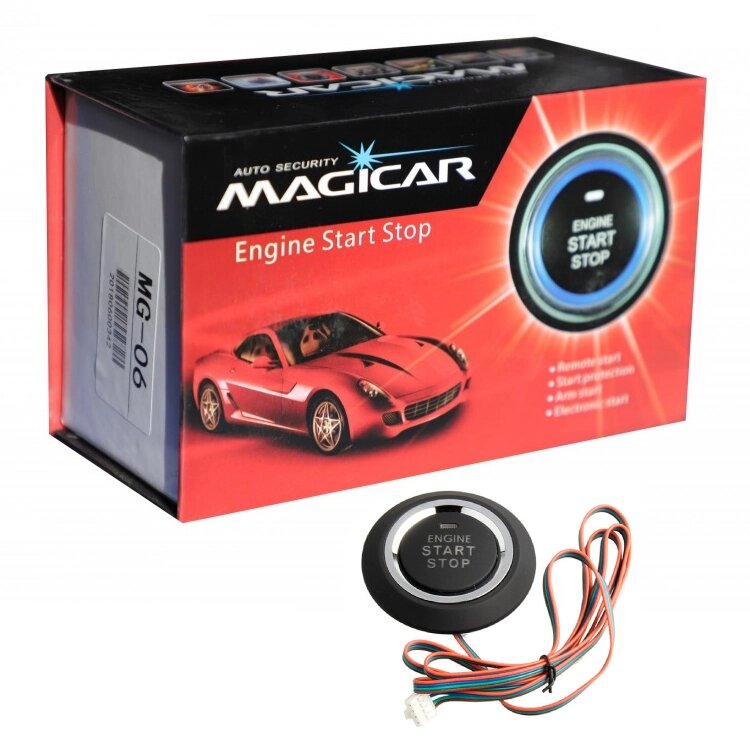 Кнопка Push Start MAGICAR MG-06G / Запуск двигателя автомобиля / Пуш Старт от компании САЙКОМ - фото 1