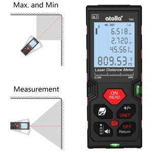 Лазерный дальномер Atolla T201 60 метров / Лазерная рулетка