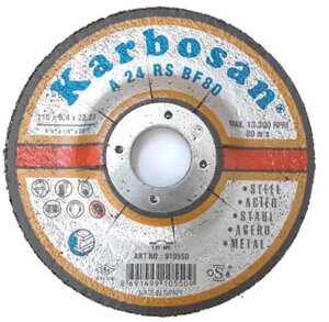 Круг зачистной 230х6,4х22,2мм по металлу Karbosan А24RS