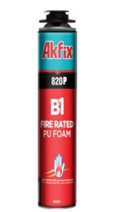 Огнеупорная монтажная пена B2 800 мл akfix