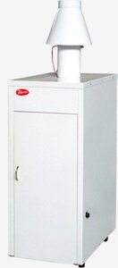 Напольный газовый котел Ривнетерм-32 (автоматика каре, Польша), 32 кВт до 300 м² 20 мм, отопление и горячее