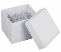 Криогенные картонные коробки Heathrow Scientific, 145х145 с отделениями