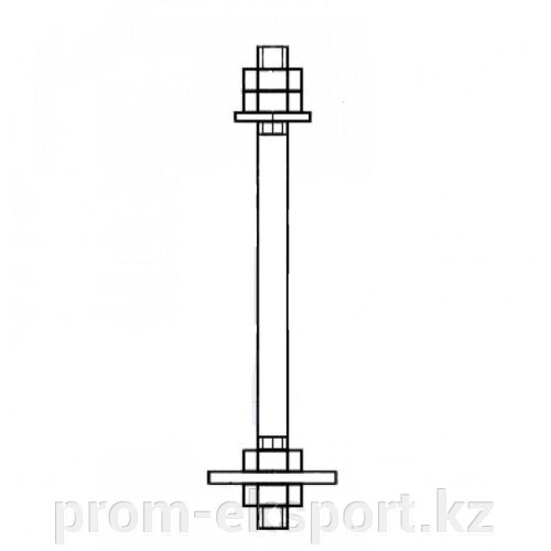 Болт анкерный фундаментный с плитой 2.1 ГОСТ 24379.1-80 от компании ТЕХНОПРОМ - фото 1
