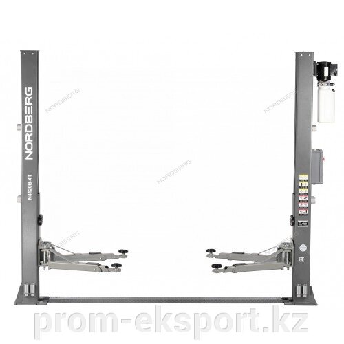 Подъемник 380V 2х стоечный 4т с электростопорами (серый) NORDBERG N4120BE-4G от компании ТЕХНОПРОМ - фото 1