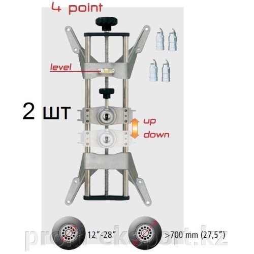 Стандартные 4-хточечные колесные адаптеры Ravaglioli STDA30E (2 шт) от компании ТЕХНОПРОМ - фото 1