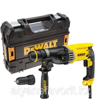 DeWalt, D25144K, Трехрежимный SDS-plus перфоратор, 28 мм, 900 Вт + БЗП патрон от компании Компания АльянсФаворит - фото 1