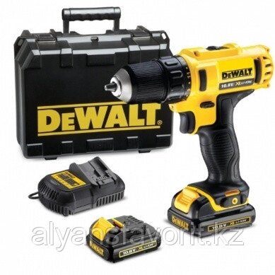 DeWalt, DCD710C2, 10 мм компактная дрель/шуруповёрт XR Li-Ion, 10.8 В от компании Компания АльянсФаворит - фото 1