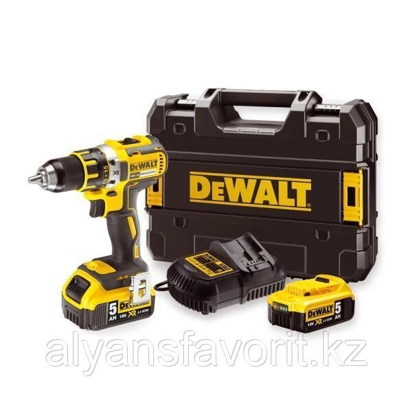 DeWalt, DCD791P2, Бесщеточная аккумуляторная дрель, 2 ск, 70Нм,2х5Ah от компании Компания АльянсФаворит - фото 1