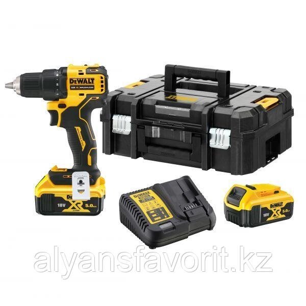 Дрель-шуруповерт бесщеточная DEWALT DCD708P2T, 18В, 65Нм от компании Компания АльянсФаворит - фото 1