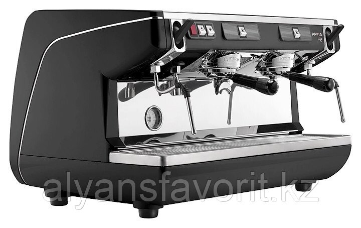 Кофемашина Nuova Simonelli Appia Life 2Gr S черная, высокие группы, экономайзер, полуавтомат от компании Компания АльянсФаворит - фото 1