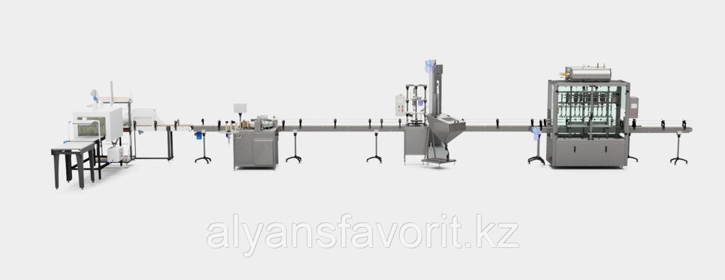 ЛИНИЯ РОЗЛИВА ВОДЫ В БУТЫЛКИ 0,5-1,5 Л С СИРОПОМ (УПАКОВЩИК АВТОМАТ) от компании Компания АльянсФаворит - фото 1