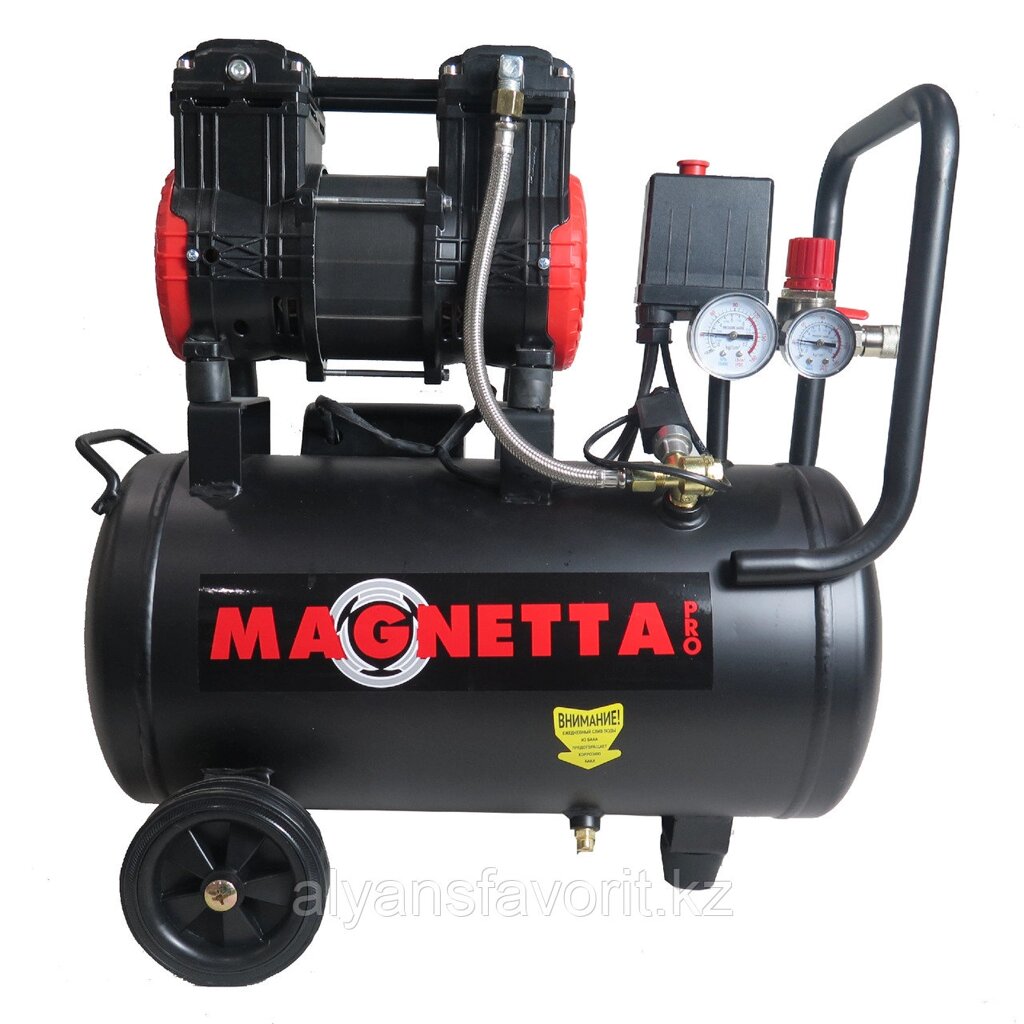 Magnetta, BW800-24, Компрессор воздушный безмасляный, 24 л, 1х750W от компании Компания АльянсФаворит - фото 1