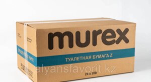 Туалетная бумага Z-сложения 24 пач/ в уп.,200 л. в пачке. MUREX