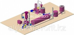 Линия брикетирования отходов лесопереработки