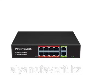 Poe сетевой коммутатор ethernet CSD-4882 с 8 POE питания RJ45 портами 2 RJ45 верхняя портов ethernet-коммутато