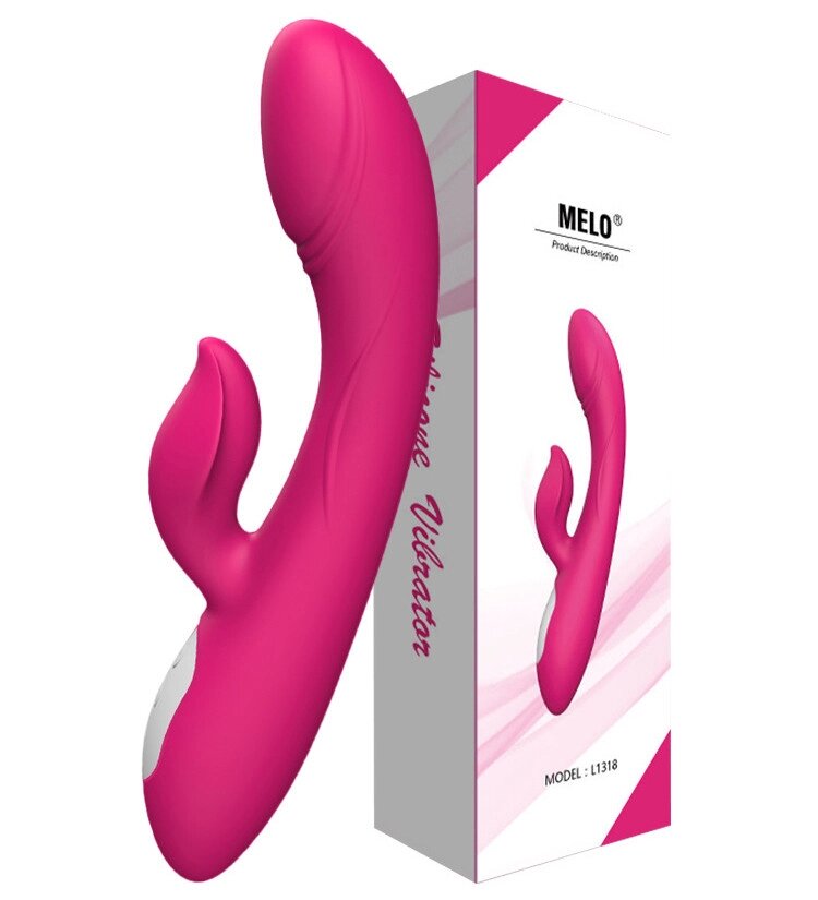 Интимная игрушка USB Vip Хай тек-вибратор со стимуляцией клитора  "Silicone Vibrator" от компании Интернет-магазин "Чёрный Дракон" - фото 1