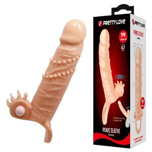 Интимная игрушка вибронасадка на пенис с фиксатором "Penis Sleeve" Conor 6.3