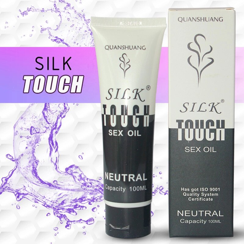 Интимная смазка"silk touch sex oil" 100 мл на водной основе от компании Интернет-магазин "Чёрный Дракон" - фото 1