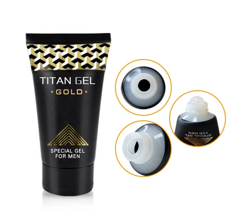 Интимная смазка Titan Gel Gold для увеличения пениса мужчин от компании Интернет-магазин "Чёрный Дракон" - фото 1