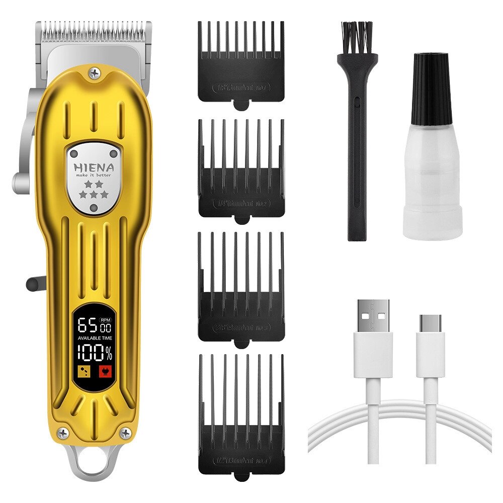 Машинка для стрижки волос  Professional Hair Clipper Hiena SKU-D087 от компании Интернет-магазин "Чёрный Дракон" - фото 1