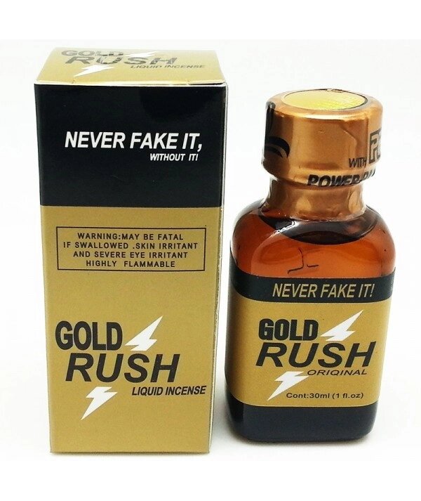 Попперс  Poppers Gold Rush 30ml. от компании Интернет-магазин "Чёрный Дракон" - фото 1