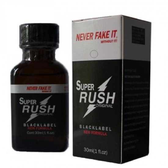 Попперс  Poppers Super Rush Black Label 30ml. от компании Интернет-магазин "Чёрный Дракон" - фото 1