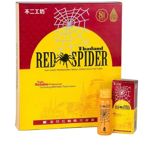 Возбуждающее средство  капли для женщин « Red Spider»-Красный Паук от компании Интернет-магазин "Чёрный Дракон" - фото 1