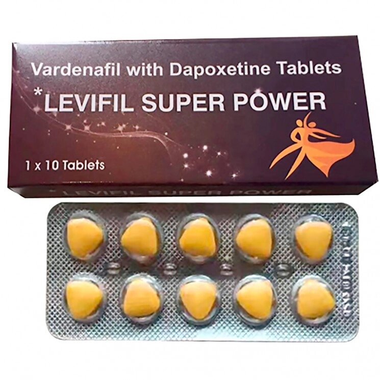 Возбуждающее средство мужской препарат Levifil Power (Vardenafil & Dapoxetine) от компании Интернет-магазин "Чёрный Дракон" - фото 1