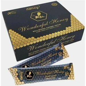 Возбуждающее средство Wonderful Honey Турецкий мед Паста Волшебный Мед для мужчин и женщин 12 саше