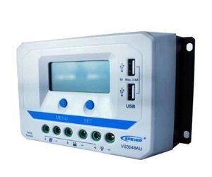 Контроллер солнечного заряда VS3048AU, 30А (PWM) 12/24/36/48V