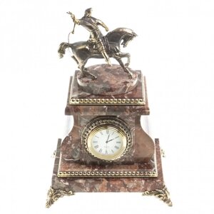 Настольные часы из креноида и бронзы "Салават Юлаев"