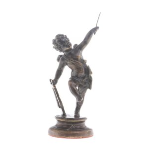 Статуэтка из бронзы "Ангел с арфой"бронзовая статуэтка / декоративная фигурка