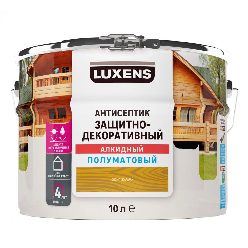 Антисептик Luxens полуматовый сосна 10 л от компании ИП Фомичев - фото 1