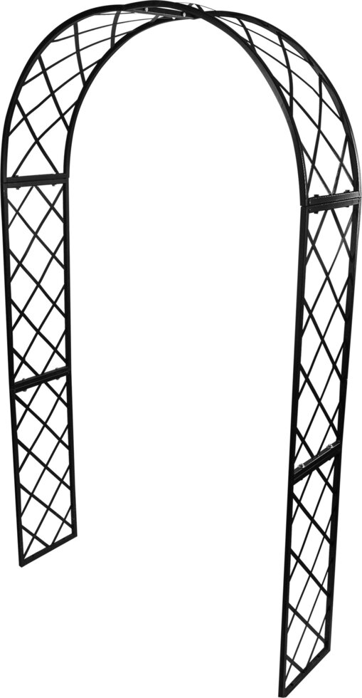 Арка садовая «Готика», 232х125х35 см, сталь, цвет чёрный от компании ИП Фомичев - фото 1