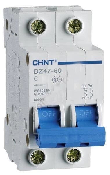 Автомат-выкл. Chint DZ47 4.5KA 2P C20 от компании ИП Фомичев - фото 1