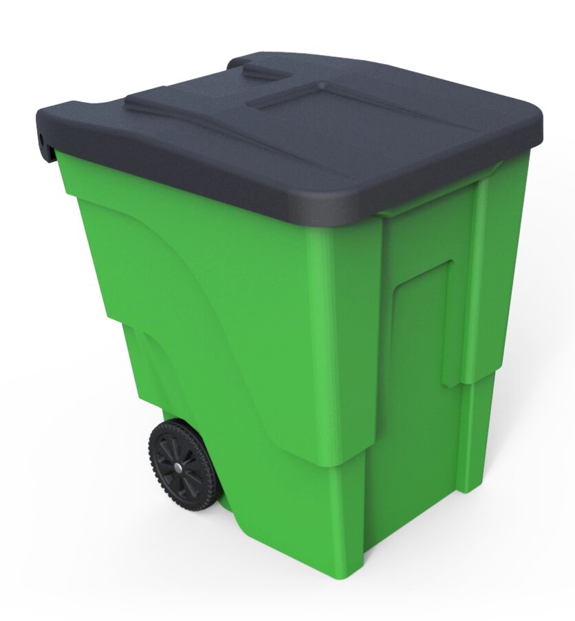 Бак для мусора KSC Stock 40-434 240 л цвет зелёный от компании ИП Фомичев - фото 1