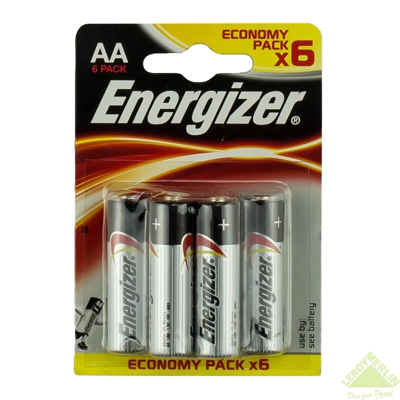 Батарейка алкалиновая Energizer Max AA/LR6 FSB 6 шт. от компании TOO RT UNIVERSAL GROUP - фото 1