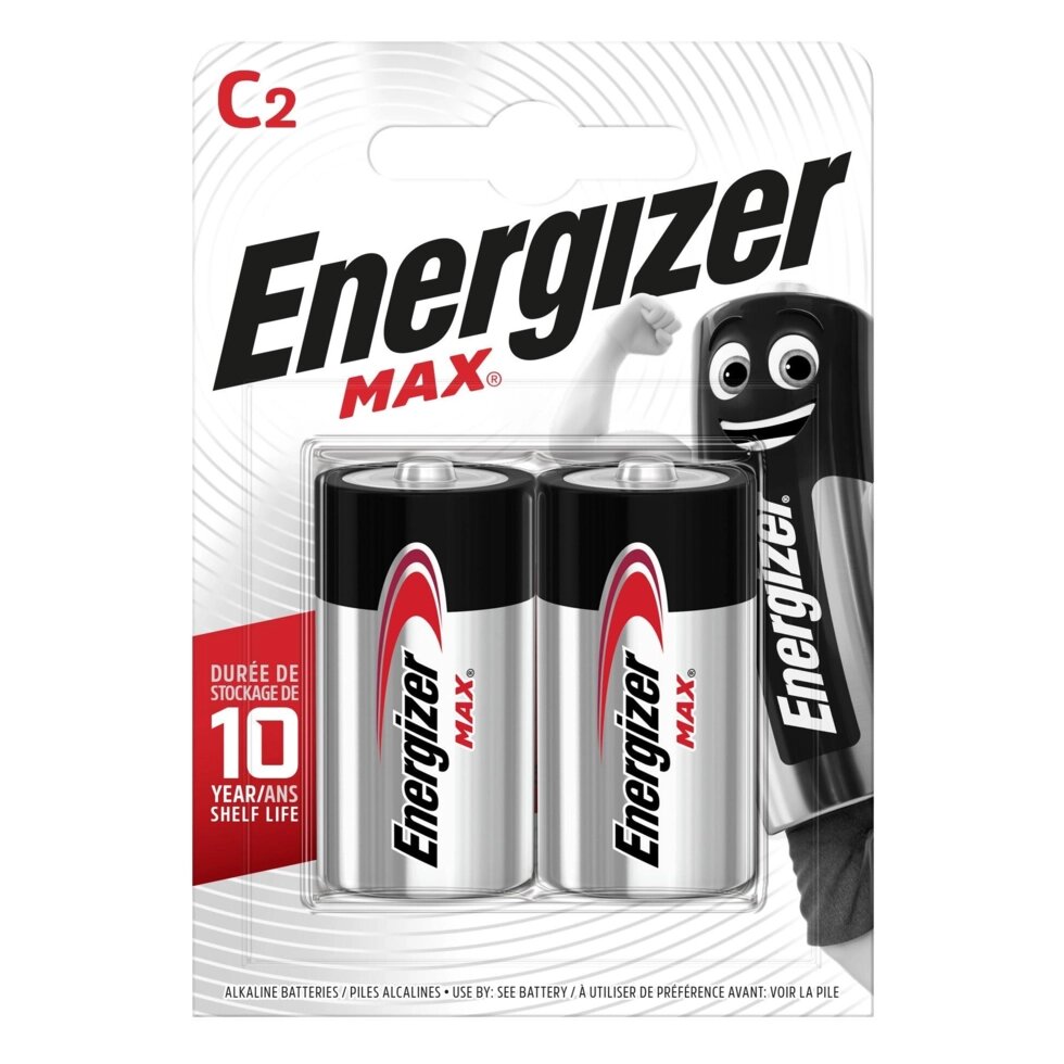 Батарейка алкалиновая Energizer Max C/LR14, 2 шт. от компании ИП Фомичев - фото 1