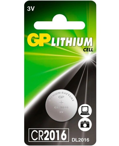Батарейки GP Lithium CR2016-1шт от компании ИП Фомичев - фото 1