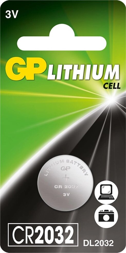Батарейки GP Lithium CR2032-1шт от компании ИП Фомичев - фото 1