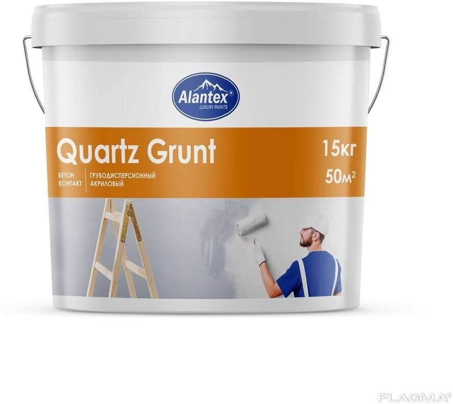 Бетон Контакт ALANTEX Quartz Grunt 3,5 кг от компании ИП Фомичев - фото 1