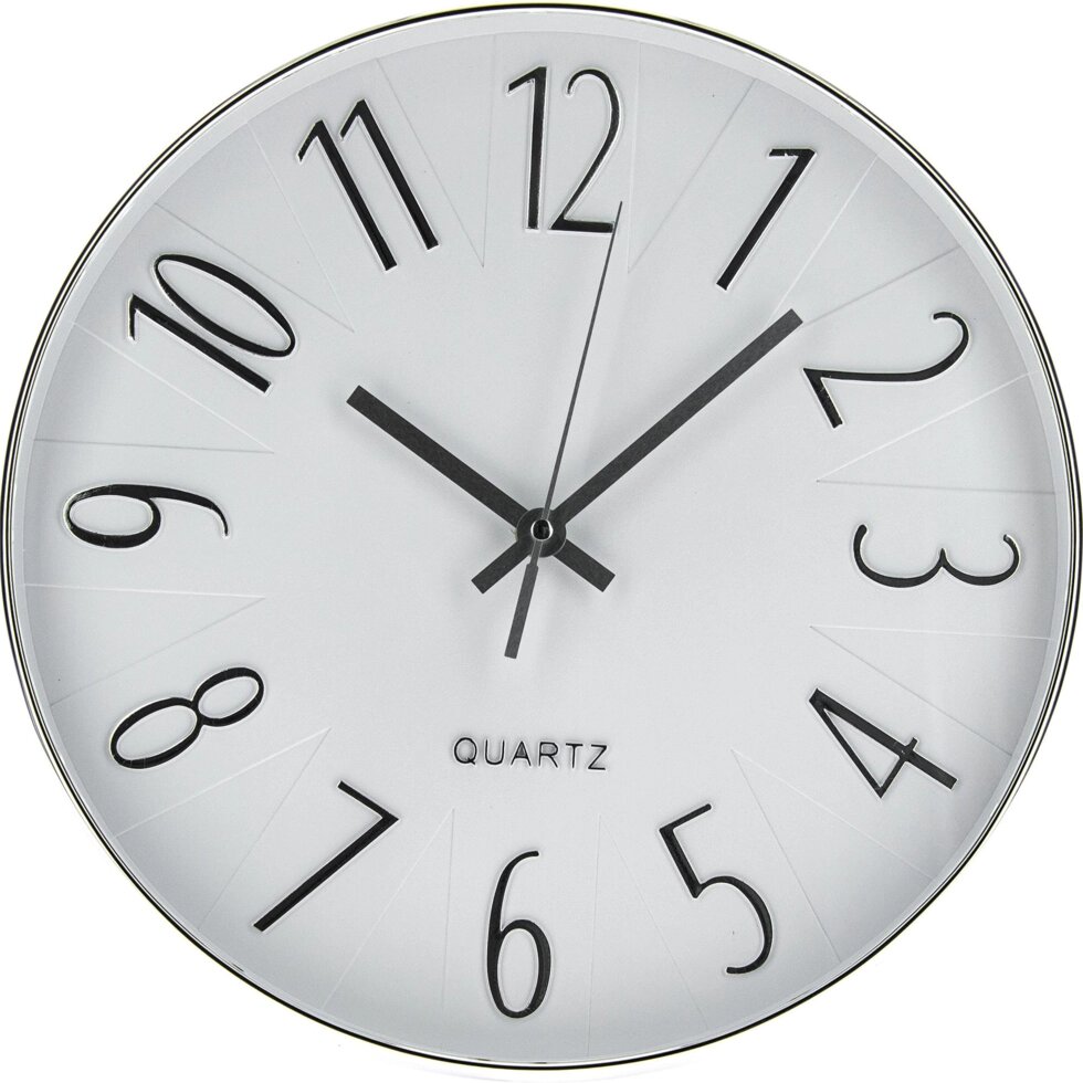 Часы настенные «Белый агат» 30 см от компании ИП Фомичев - фото 1