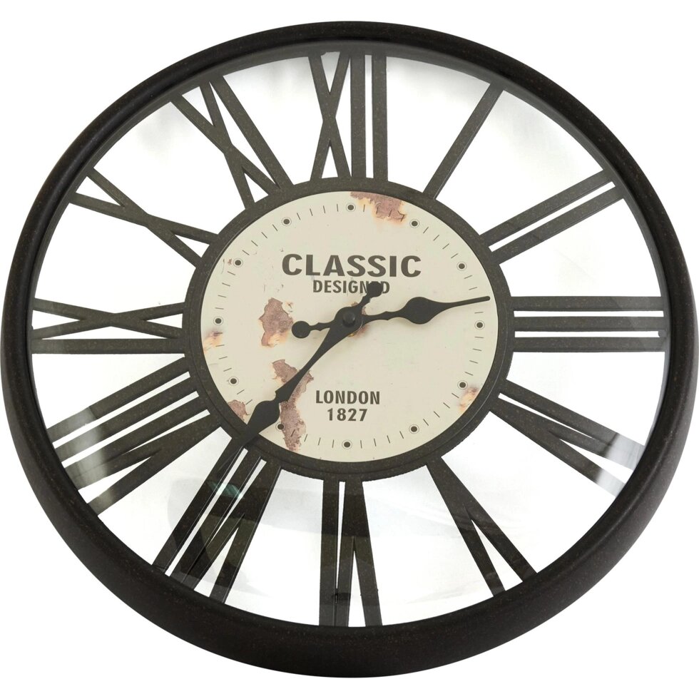 Часы настенные Dream River DMR круглые o40.6 см цвет черный от компании ИП Фомичев - фото 1