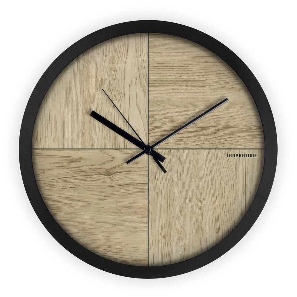 Часы настенные Нео-лофт ?30 см цвет коричневый от компании ИП Фомичев - фото 1