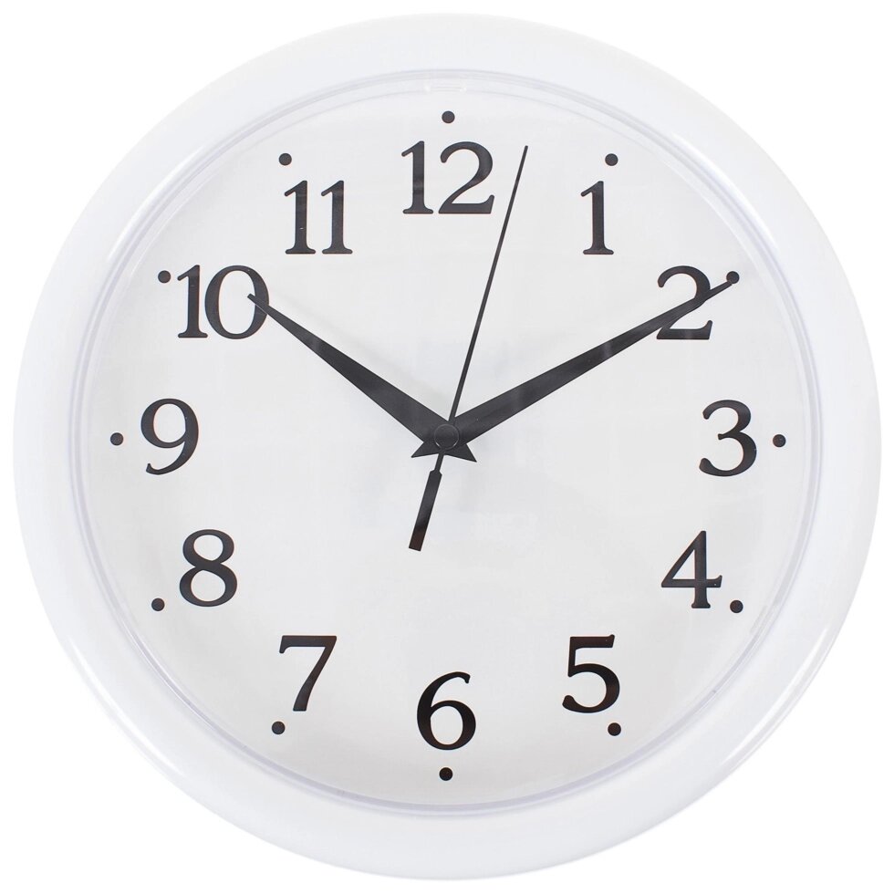 Часы настенные разборные с возможностью декорирования диаметр 24.5 см цвет белый от компании ИП Фомичев - фото 1